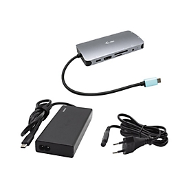 i-Tec - Dockingstation - USB-C / Thunderbolt 3 - HDMI, VGA - 1GbE - 77 Watt
