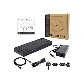 i-Tec - Dockingstation - USB-C / USB4 / Thunderbolt 3 / Thunderbolt 4 - HDMI, 2 x DP++ - 1GbE - 100 Watt