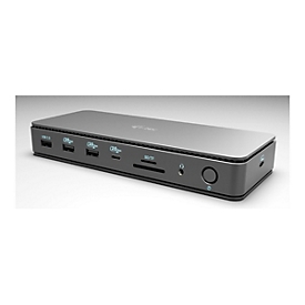 i-Tec - Dockingstation - USB-C / USB4 / Thunderbolt 3 / Thunderbolt 4 - Thunderbolt 4, 2 x DP - 1GbE, 2.5GbE - 140 Watt