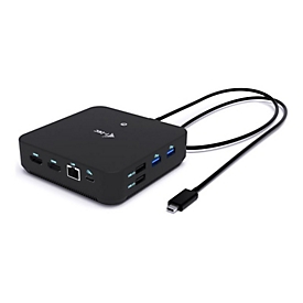 i-Tec - Dockingstation - USB-C / USB4 / Thunderbolt 3 / Thunderbolt 4 / Thunderbolt 5 - 2 x HDMI, DP++ - 1GbE - 100 Watt