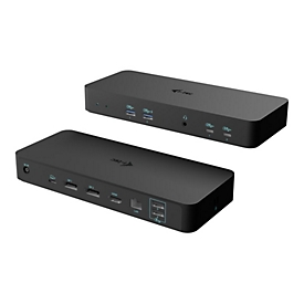 i-Tec - Dockingstation - USB-C / USB4 / Thunderbolt 3 / Thunderbolt 4 / Thunderbolt 5 - HDMI, 2 x DP - 1GbE - 135 Watt