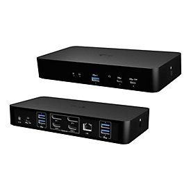 i-Tec - Dockingstation - USB-C / USB4 / Thunderbolt 3 / Thunderbolt 4 / Thunderbolt 5 /USB-A - 2 x HDMI, 2 x DP - 1GbE - 135 Watt