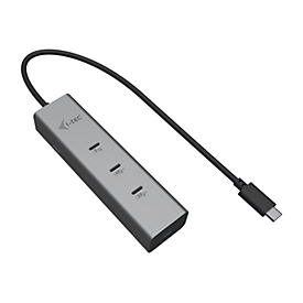 i-tec Hub - Metall, 8K Video, 85W - 1 x USB-C 3.2 Gen 1 + 1 x USB-C 3.2 Gen 1 (Spannungsversorgung)