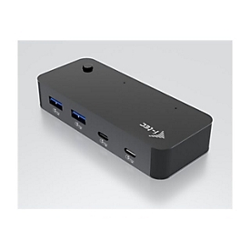 i-Tec - Hub - universal, KVM - 2 x USB-C 3.2 Gen 1 + 2 x USB 3.2 Gen 1 + 2 x SuperSpeed USB - Desktop