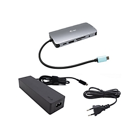 i-Tec Nano Dock - Dockingstation - USB-C / Thunderbolt 3 - HDMI, VGA - 1GbE - 100 Watt