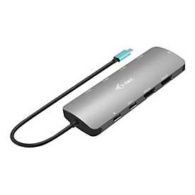 i-Tec Nano Dock - Dockingstation - USB-C / USB4 / Thunderbolt 3 / Thunderbolt 4 - 2 x HDMI - 1GbE - 100 Watt