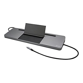 i-Tec USB-C Metal Ergonomic 4K 3x Display Docking Station + Power Delivery - Dockingstation - USB-C / Thunderbolt 3 - VGA, HDMI, DP - GigE