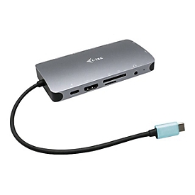 i-Tec USB-C Metal Nano Dock HDMI/VGA with LAN + Power Delivery 100 W - Dockingstation - USB-C / Thunderbolt 3 - VGA, HDMI - GigE