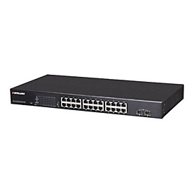 IC Intracom Intellinet 24-Port Gigabit Ethernet PoE+ Web-Managed Switch with 2 SFP Ports, 24 x PoE ports, IEEE 802.3at/af Power over Ethernet (PoE+/PoE)