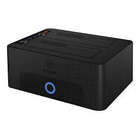 ICY BOX IB-1232CL-U3 - HDD-Dockingstation - 2,5" / 3,5" gemeinsam genutzt (6,4 cm/8,9 cm gemeinsam genutzt) - SATA 6Gb/s - USB 3.0 - Schwarz