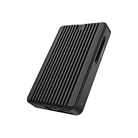 ICY BOX IB-CR601M-C31 - Speichergehäuse - M.2 - SATA 6Gb/s / PCIe 3.0 x2 (NVMe) - USB 3.2 (Gen 2) - Schwarz