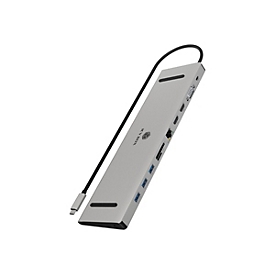 ICY BOX IB-DK2106a-CPD - Dockingstation - USB-C / Thunderbolt 3 - 2 x HDMI, VGA - 1GbE