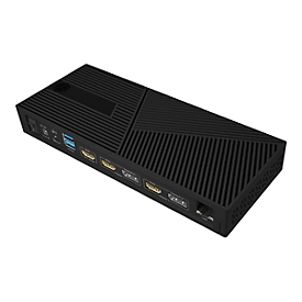 ICY BOX IB-DK2246AC - Dockingstation - für Notebook - USB-C 3.2 Gen 2 / Thunderbolt 3 / Thunderbolt 4 - 2 x DP, 3 x HDMI - 1GbE