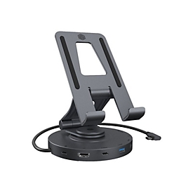 ICY BOX IB-TH100-DK - Dockingstation + Tablet-Ständer - USB-C 3.2 - HDMI