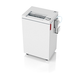 IDEAL papiervernietiger 2445 MC/O, micro cut 0,8 x 12 mm, P-6, 35 l, 3-5 vel snijcapaciteit, olievernevelaar, met rollen, Blaue Engel, grijs