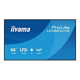 Iiyama ProLite LE9864UHS-B1AG Signage Display 98" - Flat Screen - 6,5 ms