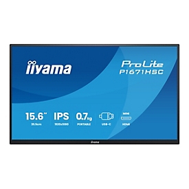Iiyama ProLite P1671HSC-B1 - LED-Monitor - 39.6 cm (15.6")