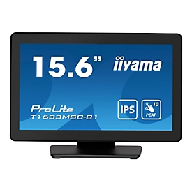 Iiyama ProLite T1633MSC-B1 - 39,6 cm (15.6") - 1920 x 1080 pixels - Full HD - LCD - 5 ms - Noir