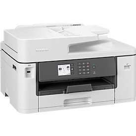Impresora multifunción de inyección de tinta Brother MFC-J5340DW, 4 en 1, impresión automática a doble cara/móvil, USB/LAN/WLAN, hasta A3, blanco