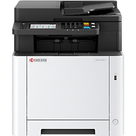 Imprimante laser couleur multifonction KYOCERA ECOSYS MA2600cwfx, 4-en-1, recto-verso/impression mobile, 26 ppm, USB/LAN/WLAN/Micro-SD, jusqu'à A4, toner CMYK inclus