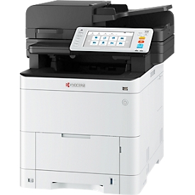 Imprimante multifonction Kyocera ECOSYS MA3500cifx, impression/copie/fax/numérisation, jusqu'à DIN A4, L 480 × P 578 × H 572 mm, blanc/noir