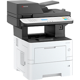 Imprimante multifonction Kyocera ECOSYS MA4500fx Plus, garantie étendue, impression/copie/numérisation/télécopie, L 475 x P 476 x H 575 mm, blanc/noir