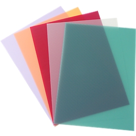 Inbindcovers PolyTechno, polypropeen, wit-doorschijnend, 50 stuks