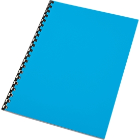 Inbindcovers, PP, voor achterzijde, blauw