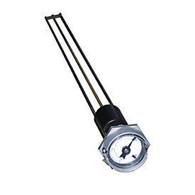 Indicateur de niveau pour mini-citerne Bauer MT 235 et réservoir de carburant MT 1000, profondeur d'immersion 810 mm, filetage de raccordement 1 1/2".