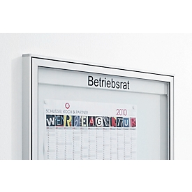 Info and fascia strip for MEDIA AR display cases, can be labeled