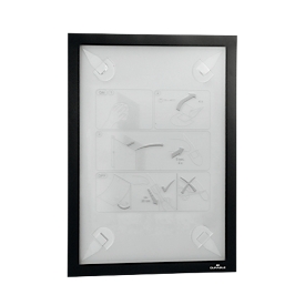Infolijst DURAFRAME® WALLPAPER, A4, staand en liggend formaat, incl. reserveset, zwart