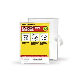 Information signage Tarifold, A4, self-laminating film, self-adhesive, 10 pieces, clear