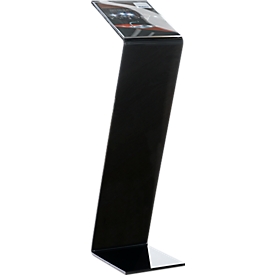 Infostandaard -  plexiglas  - B 220 x D 300 x H 850 mm - zwart