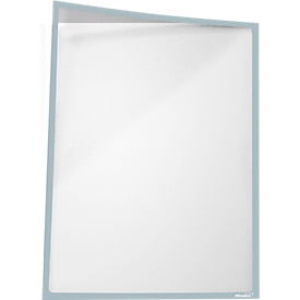 Infotasche, magnetisch, PET-Folie, A4 hoch/quer, grau, 5 Stück