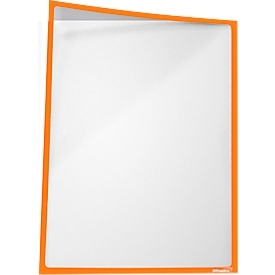 Infotasche, magnetisch, PET-Folie, B 435 x H 312 mm, hoch/quer, orange, 5 Stück