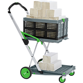 Inklapbare transportwagen CLAX® - met vouwkrat + 5000 vellen handdoekjes GRATIS