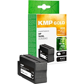 Inktcartridge KMP, vervangt HP 963XL (3JA30AE), tot 2000 pagina's, enkele verpakking, zwart