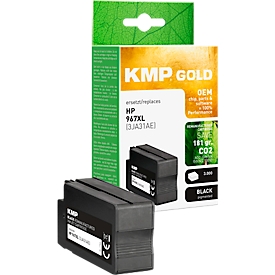 Inktcartridge KMP, vervangt HP 967XL (3JA31AE), tot 30000 pagina's, enkele verpakking, zwart