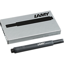 Inktpatroon LAMY T10, inhoud 1,25 ml, zwart, 5 stuks