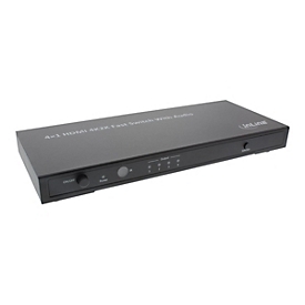 InLine 4x1 HDMI Fast Switch with Audio - Video/Audio-Schalter - 4 x HDMI - Desktop