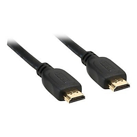 InLine High Speed Premium - HDMI-Kabel - HDMI männlich zu HDMI männlich - 1 m - Schwarz
