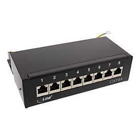 InLine - Patch Panel - geeignet für Wandmontage - CAT 6a - STP - RJ-45 X 8