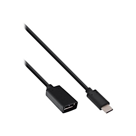 InLine - USB-Adapter - USB-C (M) zu USB Typ A (W) - USB 3.1 - 3 A - 15 cm