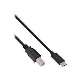InLine - USB-Kabel - USB Typ B (M) zu USB-C (M) - USB 2.0 - 0.5 A - 3 m
