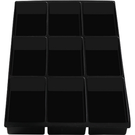 Insert à tiroir en plastique A4, 9 compartiments, 10 p.