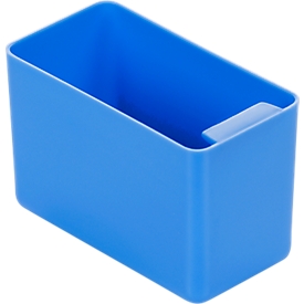 Insertable box, polystyrene, L 90 x W 48 x H 60 mm, blue