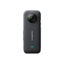 Insta360 X3 - 360° Action-Kamera - 5.7K / 30 BpS - 72 MPix - Wi-Fi, Bluetooth bis zu 10 m - Schwarz