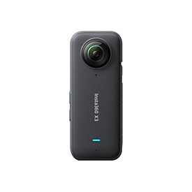 Insta360 X3 - 360° Action-Kamera - 5.7K / 30 BpS - 72 MPix - Wi-Fi, Bluetooth bis zu 10 m - Schwarz