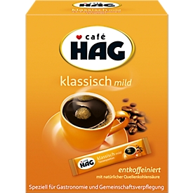 Instantkaffee Sticks Café HAG, koffeinfrei, 8 x 25 Stück
