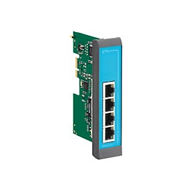 Insys MRcard ES - Switch - 4 x 10/100 - Plugin-Modul